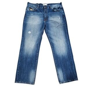 ECKO UNLTD. Men's‎ Size 44x34 Jeans Classic Fit Straight Leg Blue Wash Denim